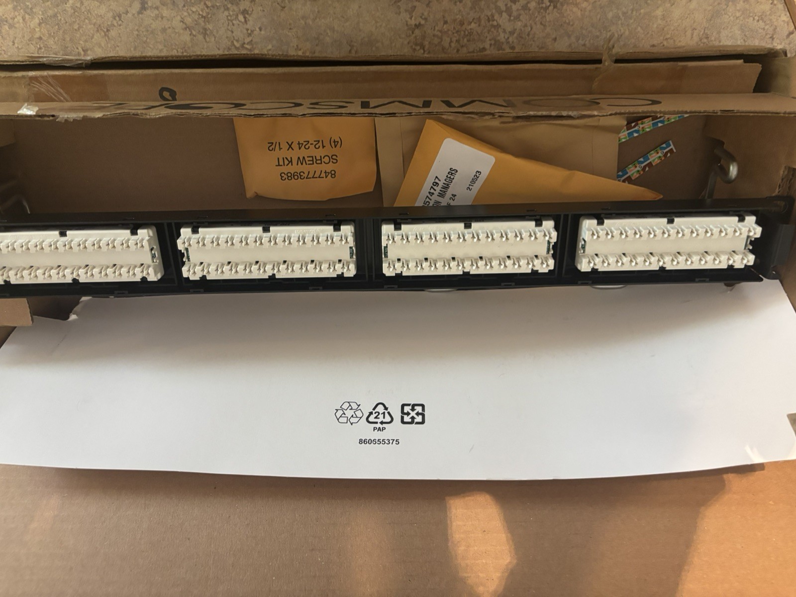 24 port Patch Panel CommScope CPP-5E-DM-1U-24 CAT 5E Factory*** NEW OPEN BOX