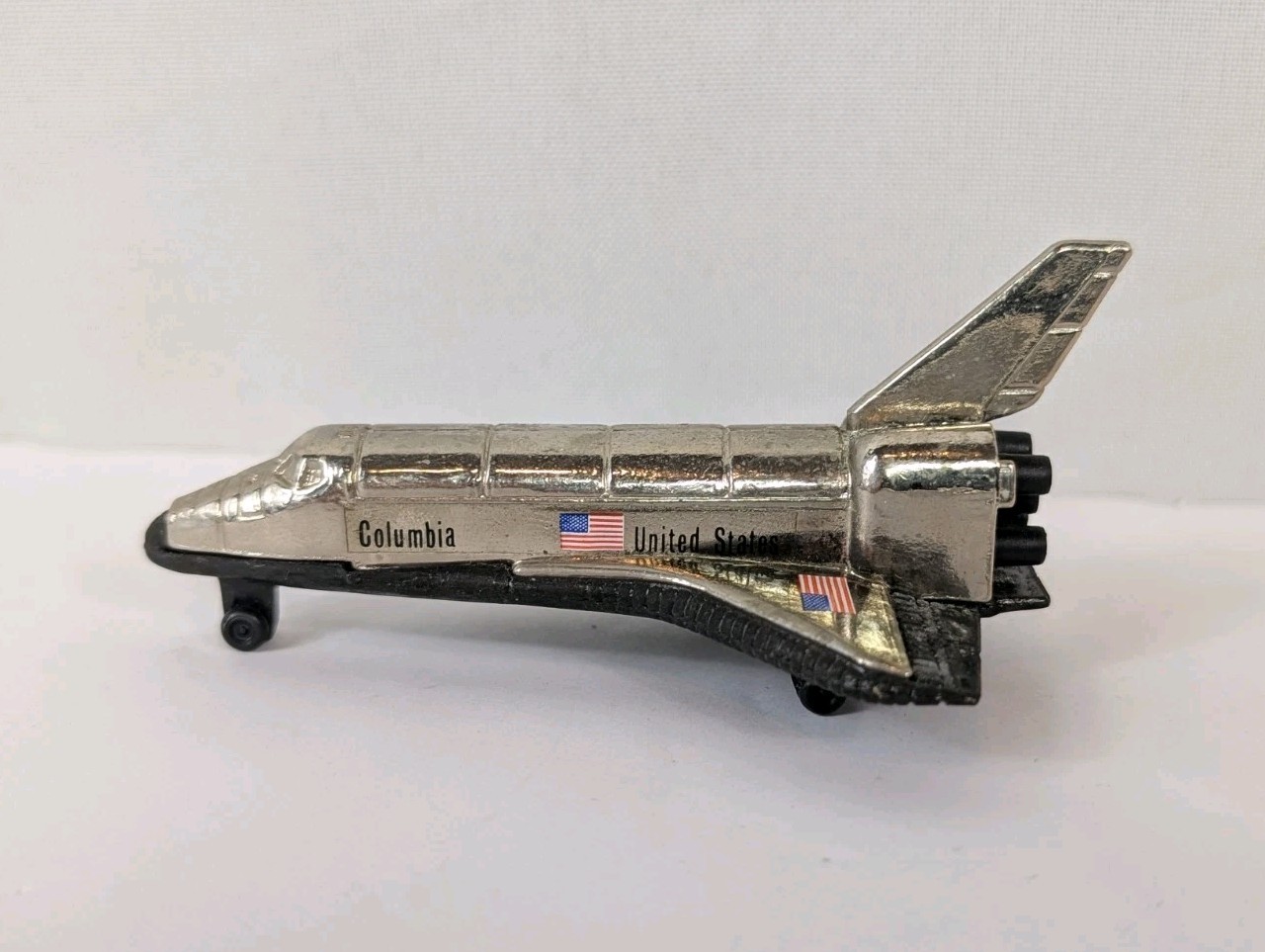Vintage 1981 Metal United States USA Columbia Space Shuttle Pencil Sharpener