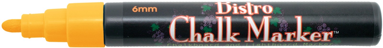 Uchida Bistro Chalk Marker 6mm Bullet Tip-Fluorescent Orange
