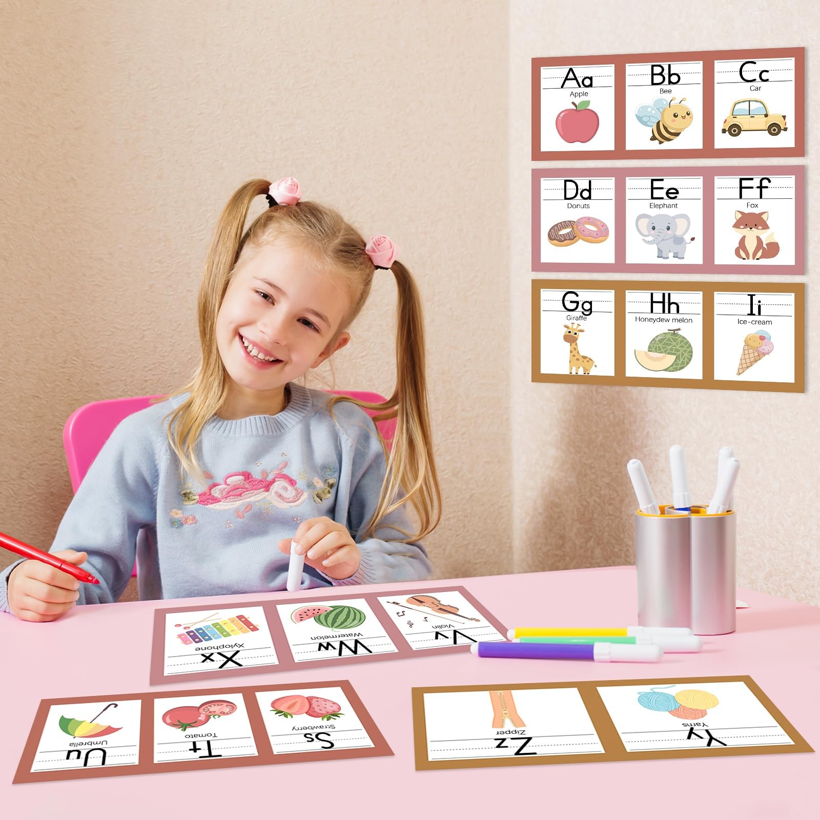COCHIE Boho Alphabet for Classroom Wall Decorations Kindergarten Preschool, A...