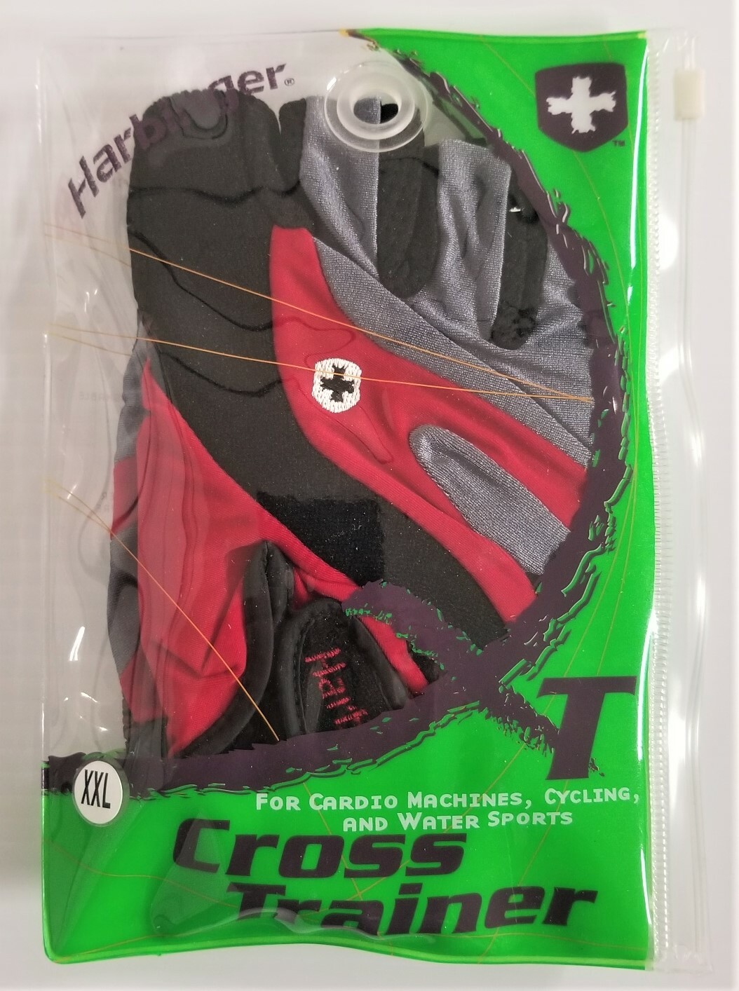 HARBINGER 16750 Cross Trainer Fitness Gloves Size XXL RED