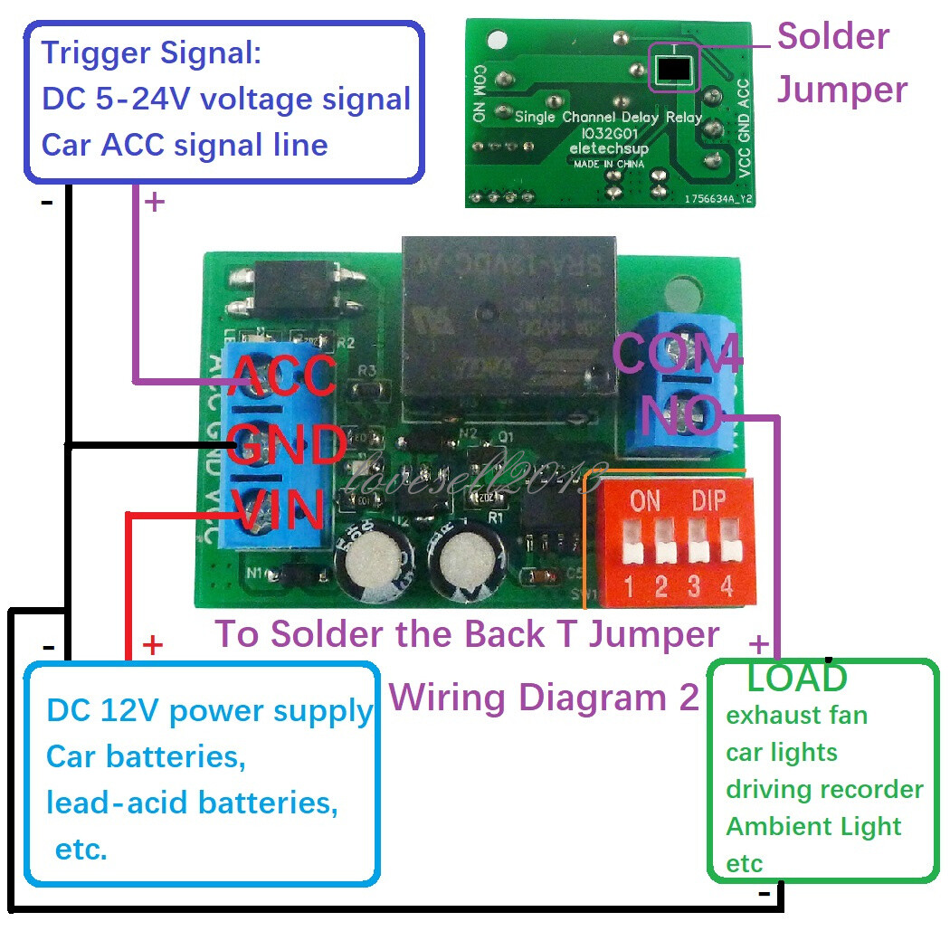 DC 12V 20A Car Delay Power OFF Switch Relay Board Trigger Relay Module NEW