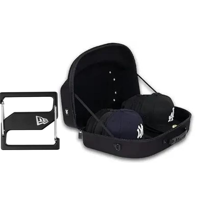 Homiegear Authentic Cap Carrier Case for 24 Caps with Branded Cap Clip Black -