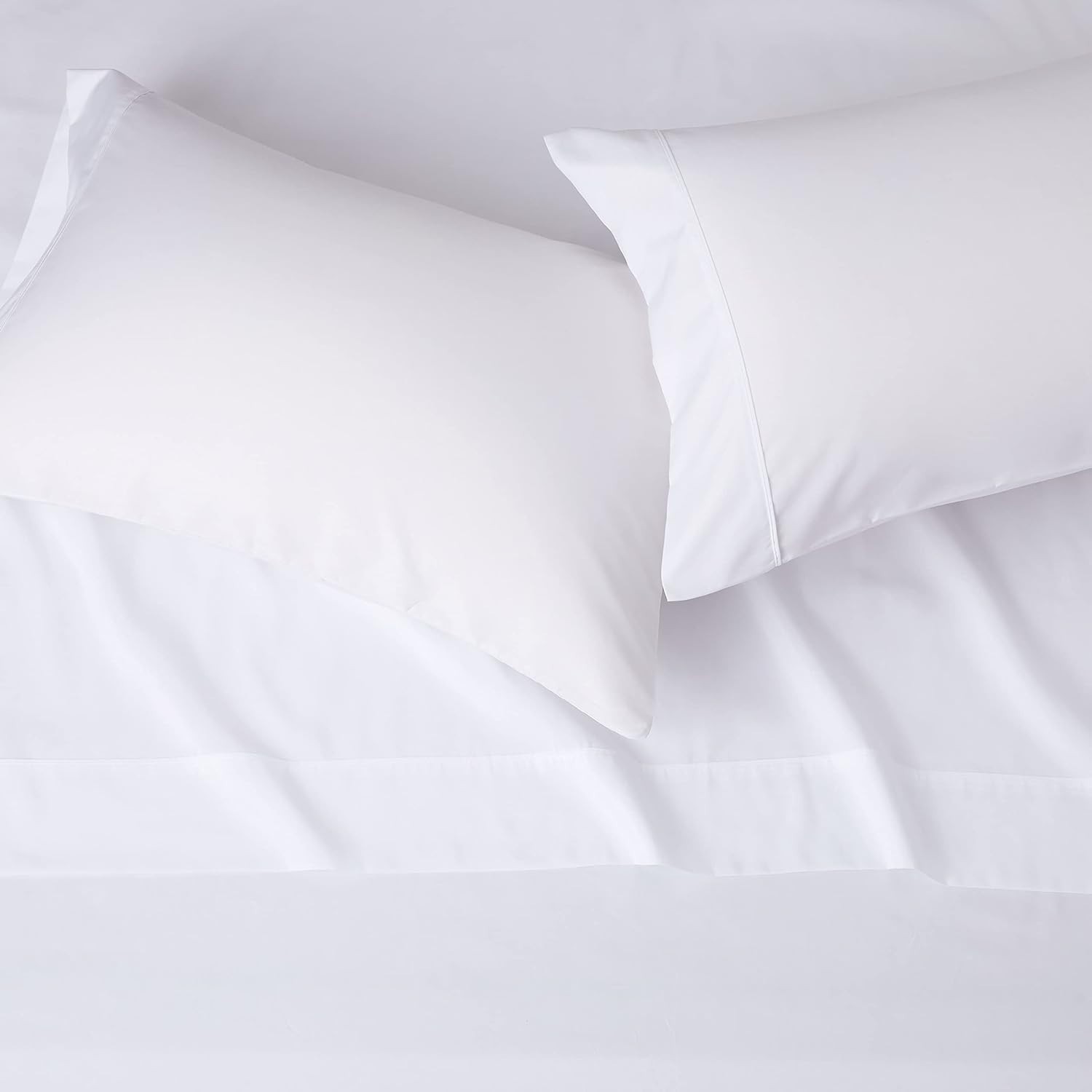 Amazon Basics Full 4-Piece Microfiber Sheet Set 14" Deep Pockets Bright White