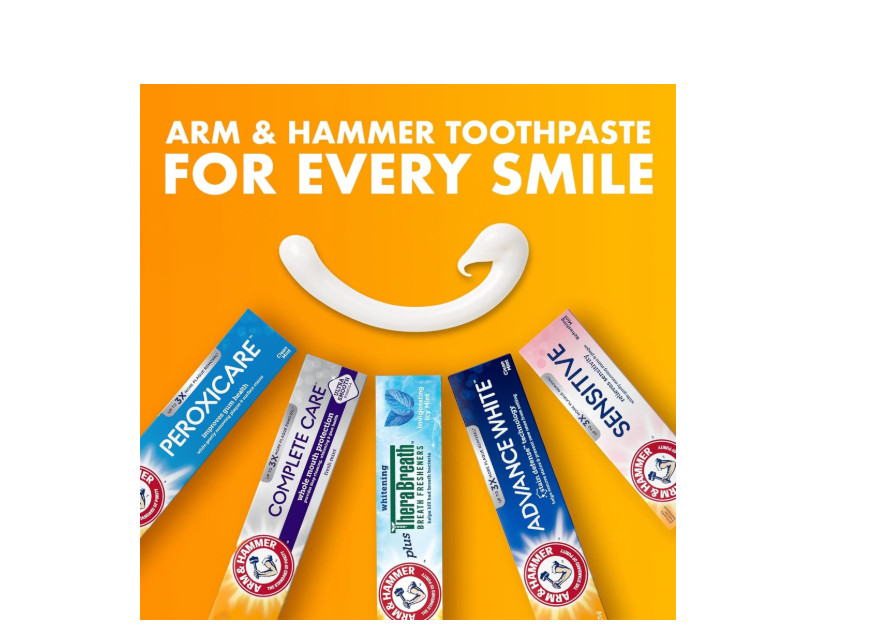 ARM & HAMMER Peroxicare Toothpaste, TWIN PACK (Contains Two 6Oz Tubes) – 4PACK