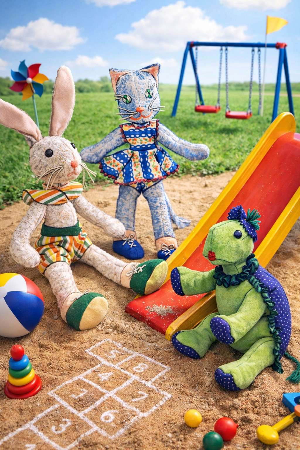 CAT BUNNY TURTLE Sewing Pattern McCall 1499 Stuffed Animal Toy