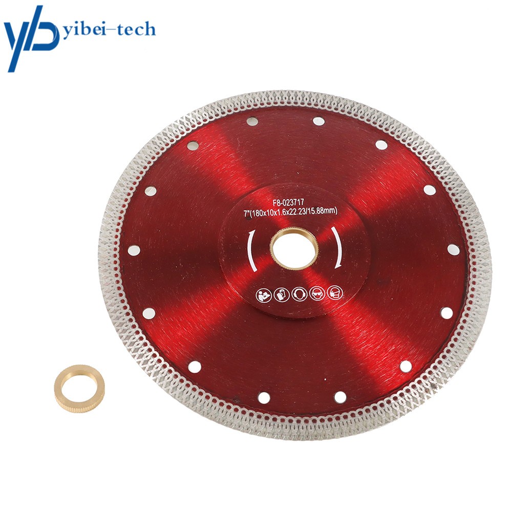 2Pack 7Inch Super Thin Diamond Porcelain Saw Blade Ceramic Cutting Disc