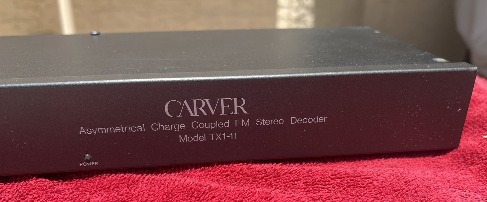 CARVER TX1-11 ASYMMETRICAL CHARGE COUPLED FM DECODER for parts or repair -