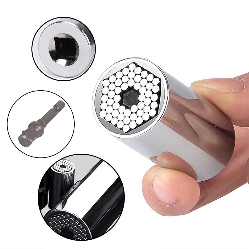 Universal Socket Wrench Magical Power Grip Alligator Multi Tool Drill Adapter