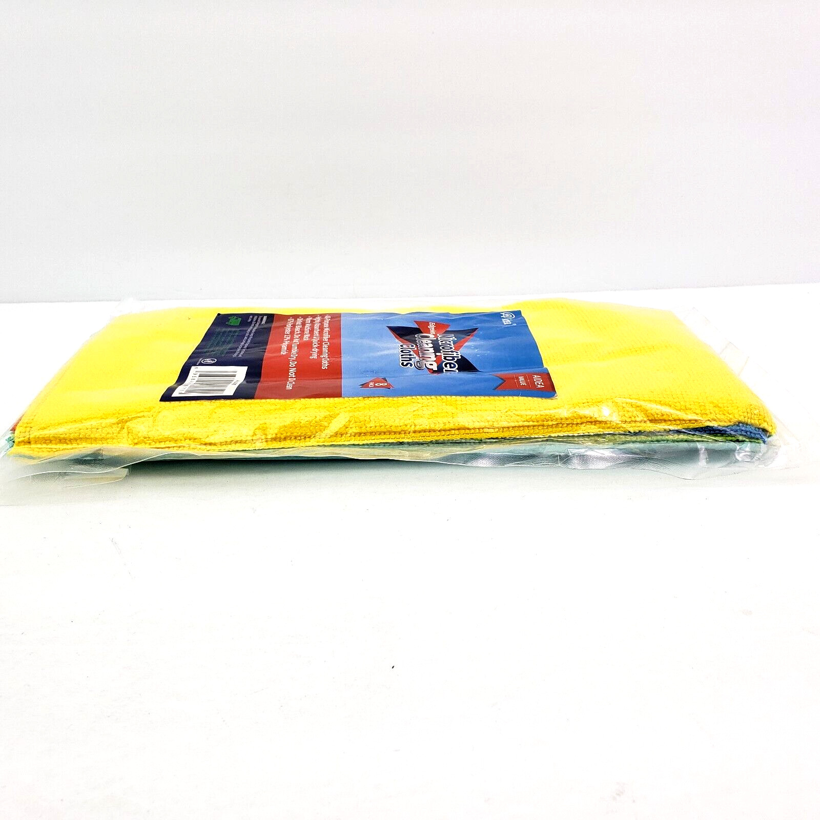 Aidea Multicolor Edgeless Microfiber Cleaning Cloths 8 Pack