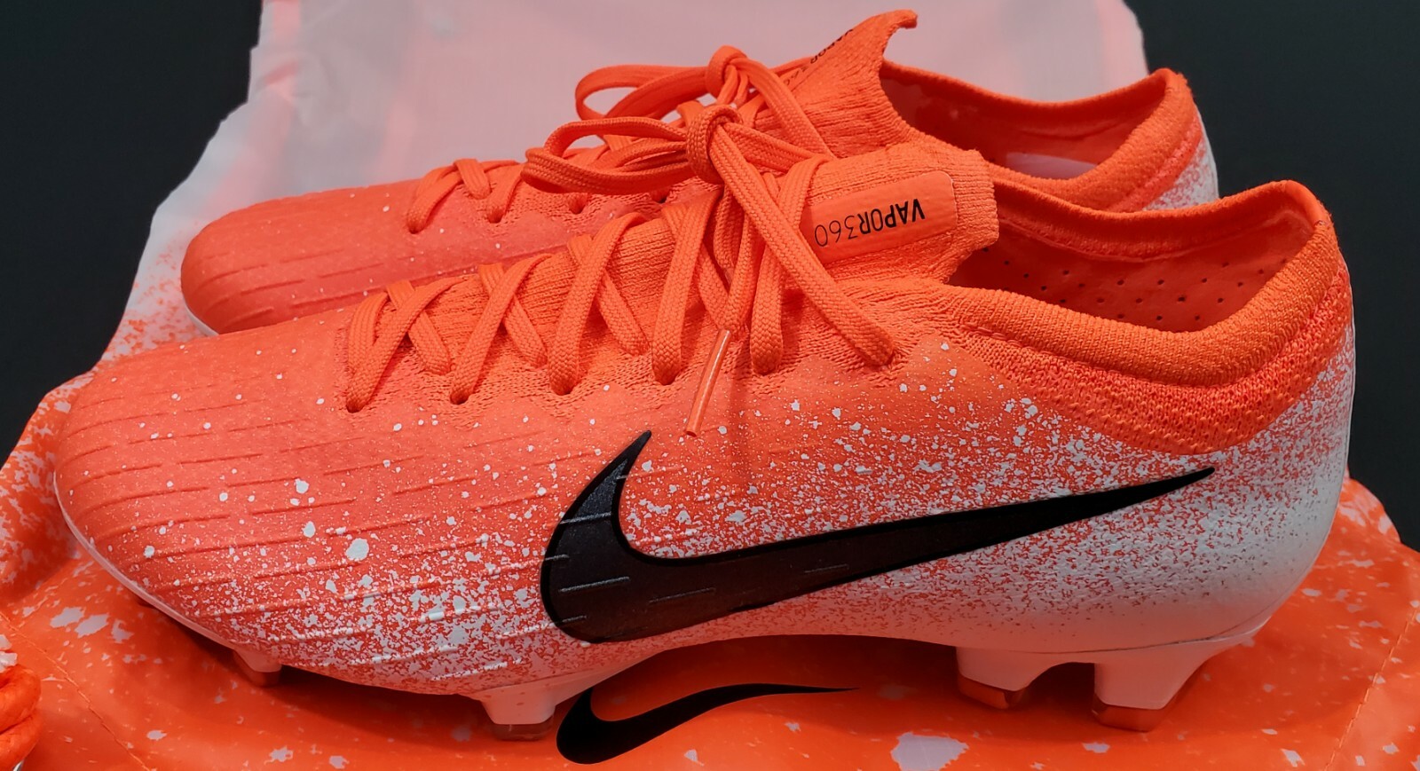 Nike Vapor 12 Elite FG, Hyper Crimson/Black-White, Size 6 (AH7380 801)