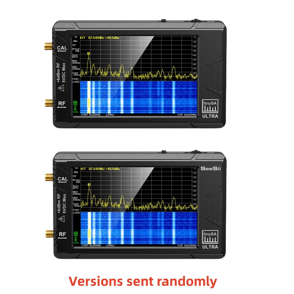 SeeSii Tiny Spectrum Analyzer TinySA ULTRA 4" LCD 100kHz-5.3GHz & 32GB Card