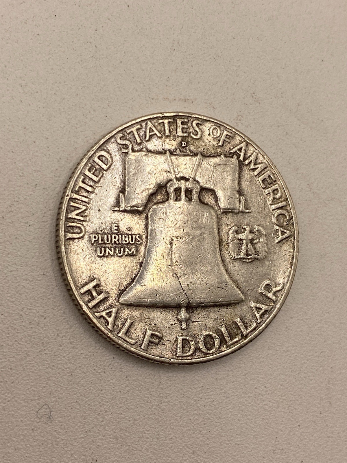 1958 D Franklin Half Dollar 90% Silver