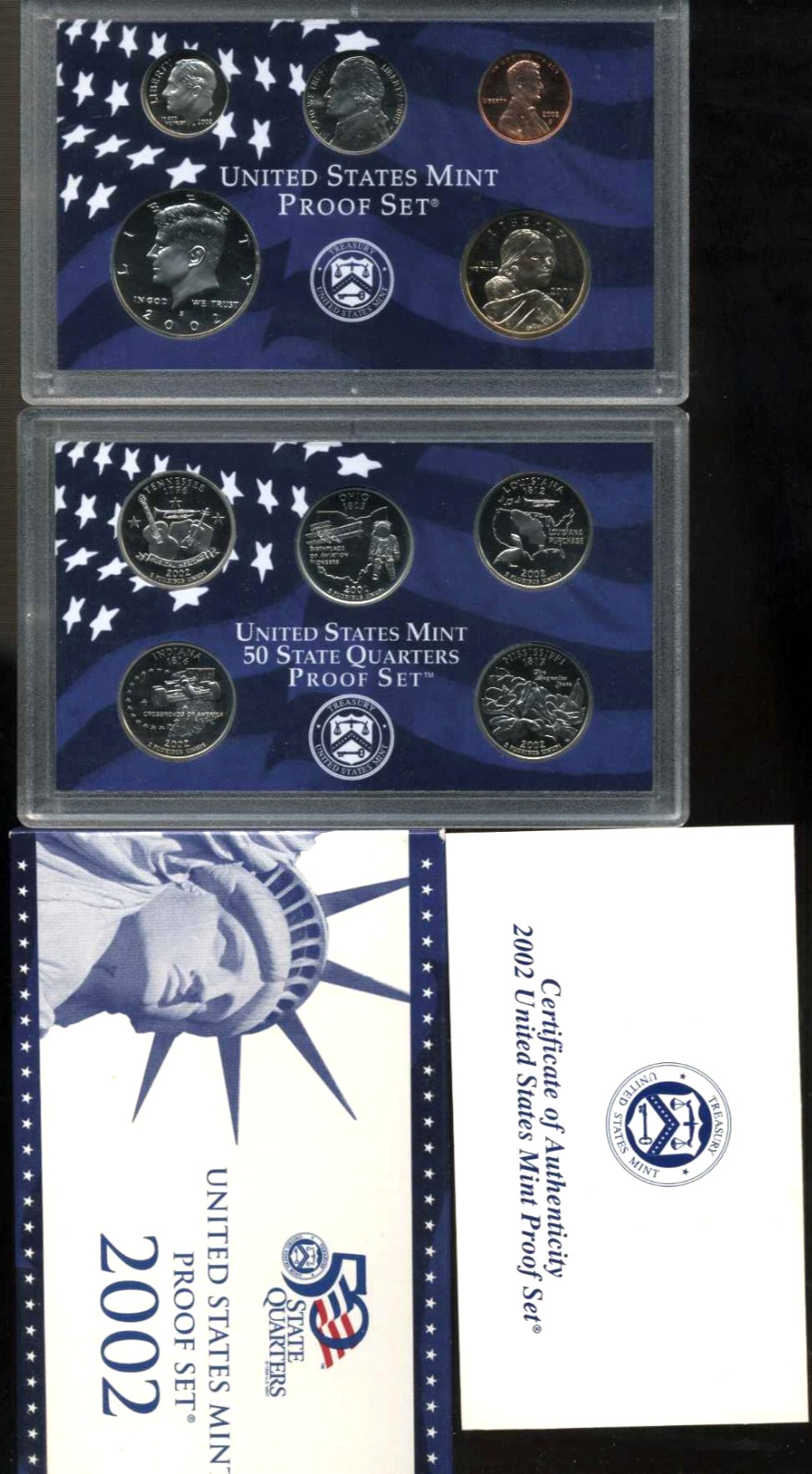 2002 S PF Proof Set U.S. Mint Original Government Packaging OGP COIN SET#831