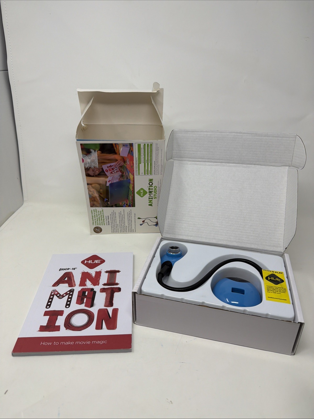HUE Animation Studio Stop Motion Kit USB Camera Software & Book Complete