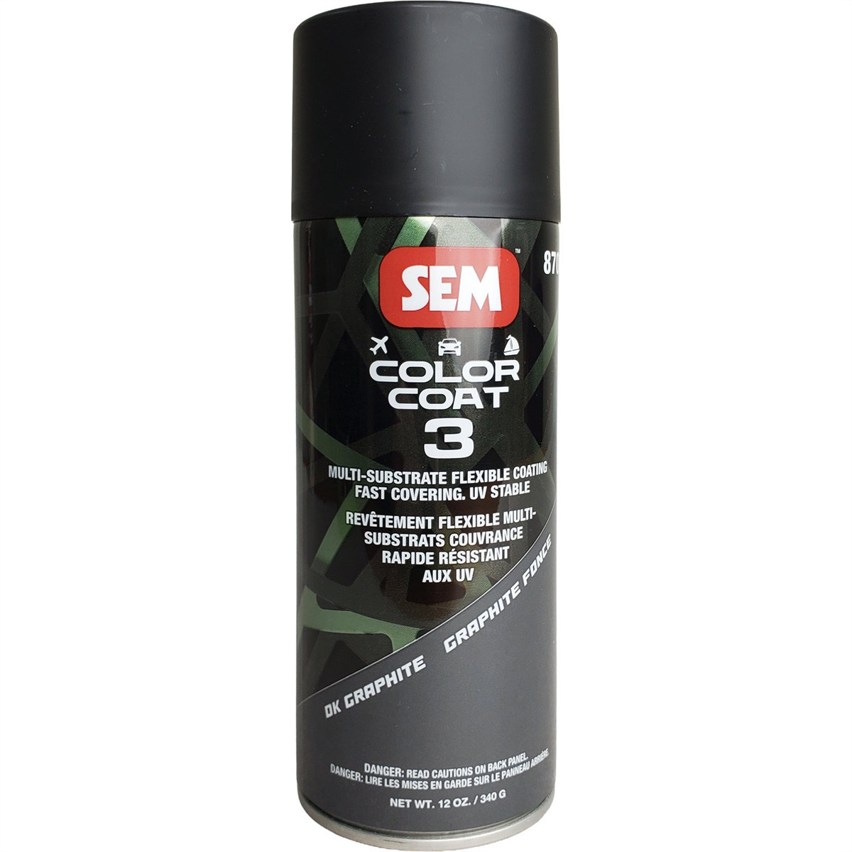 SEM.87083SEM Paints Color Coat 3 Dark Graphite 16 oz Aerosol