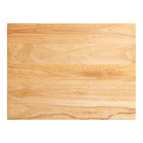 15"W x 20"L Solid Wood Cutting Board with Squared Edges in Natural Wood Finish