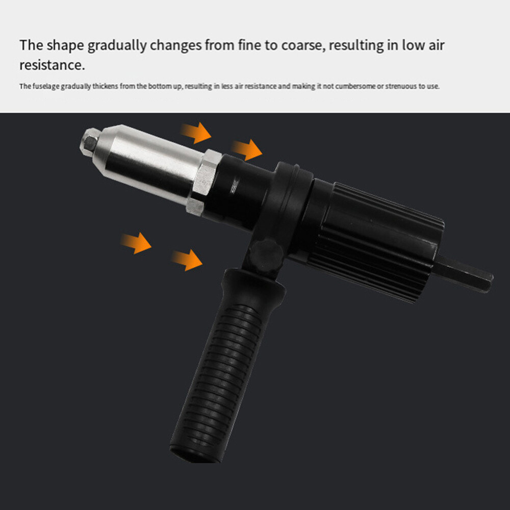 Pop Rivet Gun Tool Professional Cordless Riveter Adapter Kit Riveter Nut Tool∂