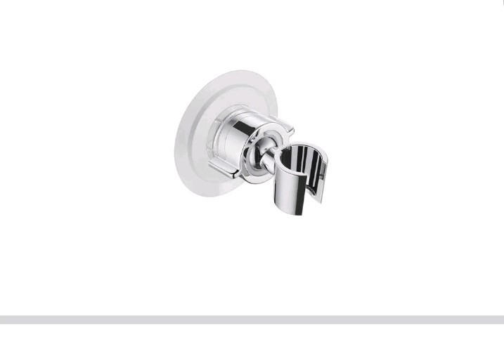 Chrome 360 Adjustable Shower Head Holder Suction Cup Handheld Wall Mount