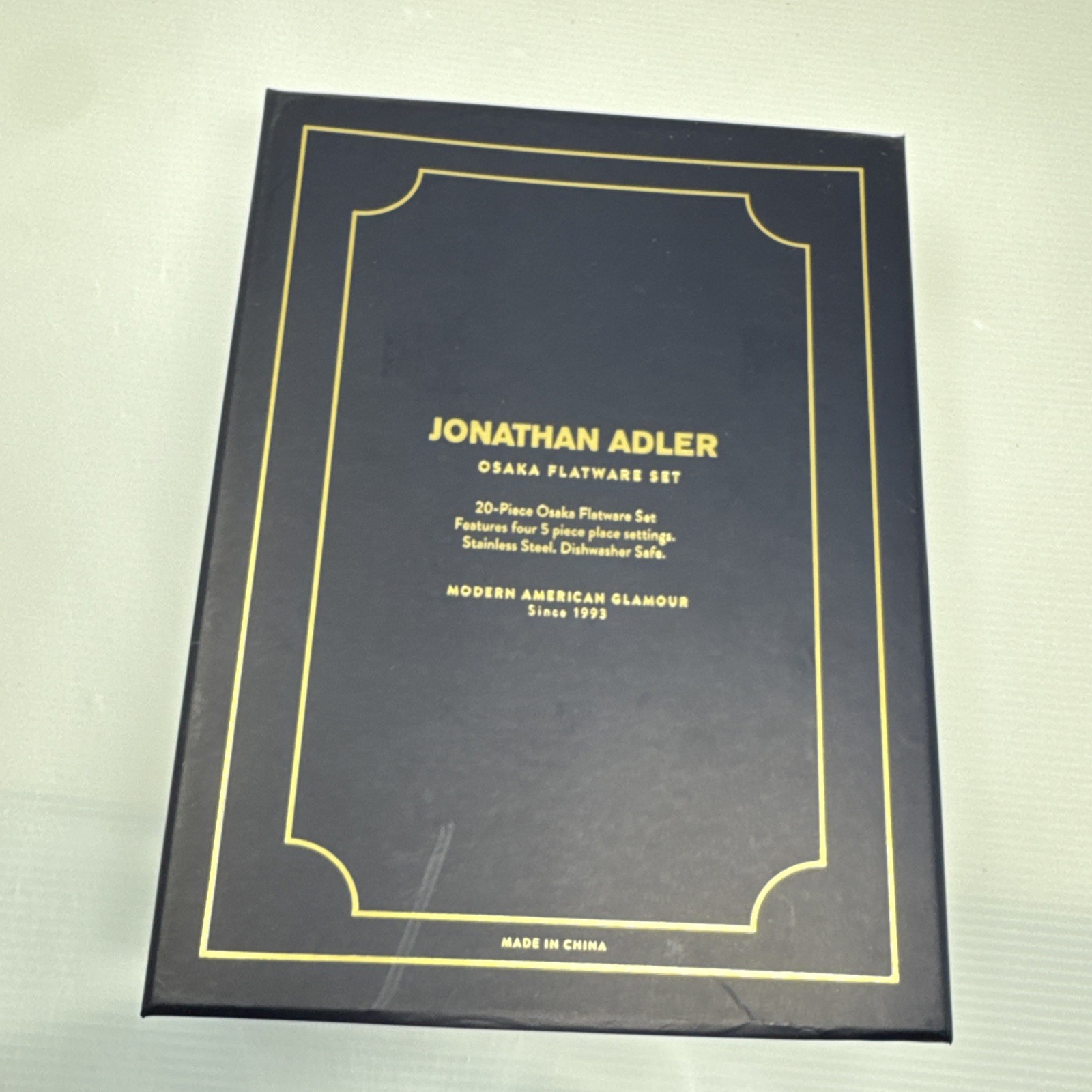 BRAND NEW 20 PIECE 4 Place Setting Jonathan Adler OSAKA Gold Flatware
