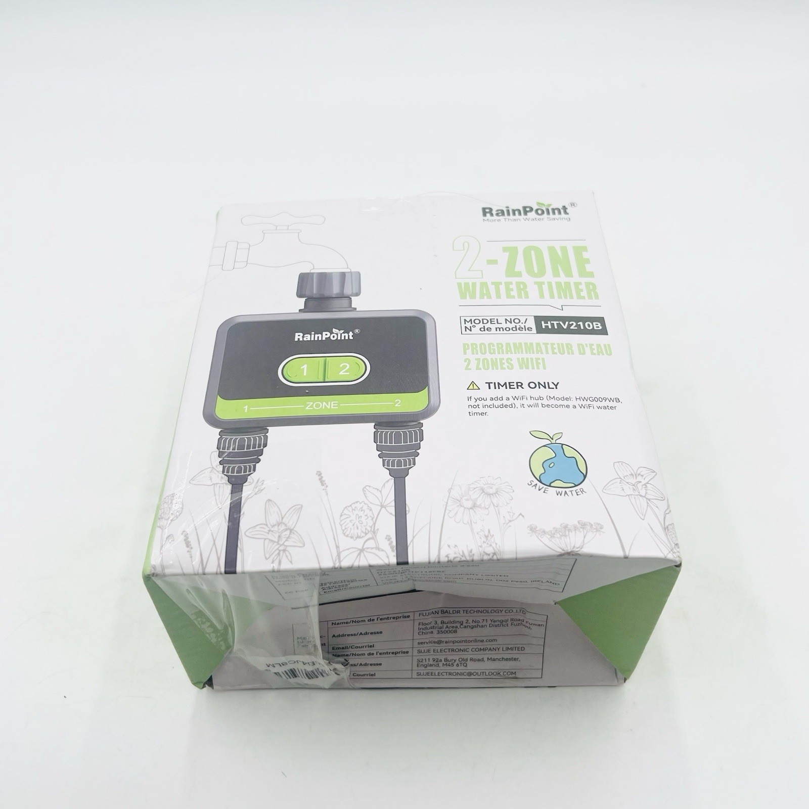RAINPOINT 2-Zone Water Timer with Hub Model No. HTV210B
