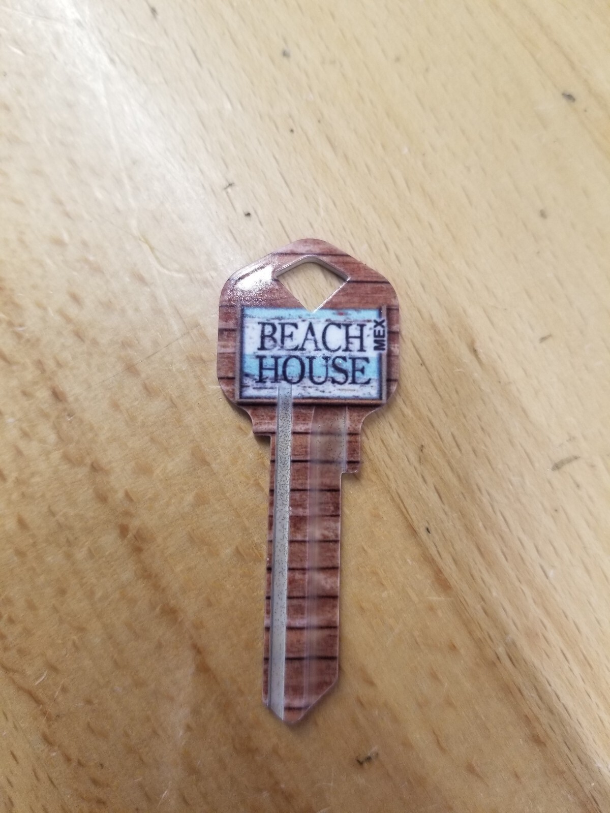 BEACH HOUSE PRINTED KWIKSET KW1/KW10 KEYBLANK - READ DETAILS BELOW