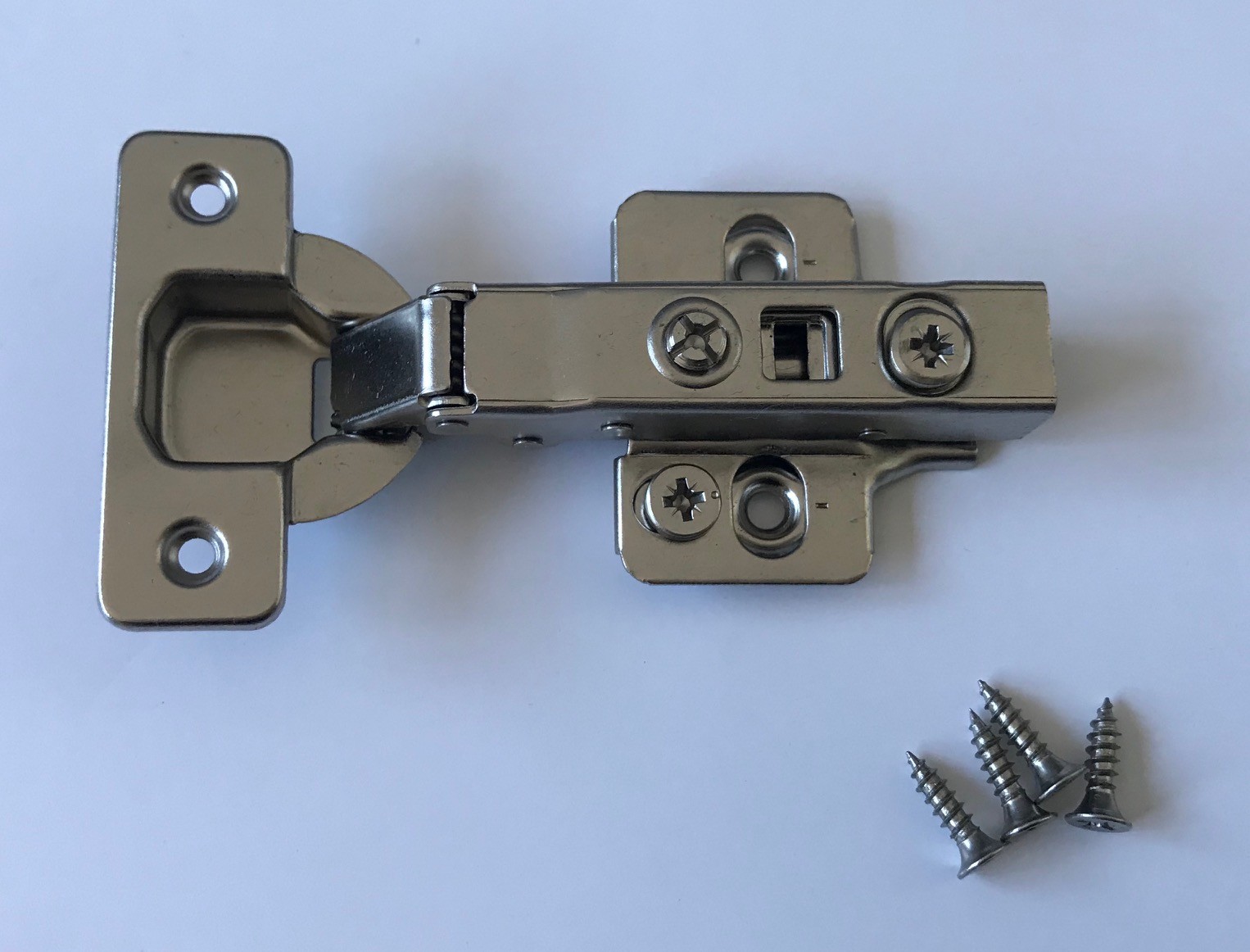 Full Overlay Clip-on Soft Close Concealed Frameless Cabinet Hinges 3D Adjustment