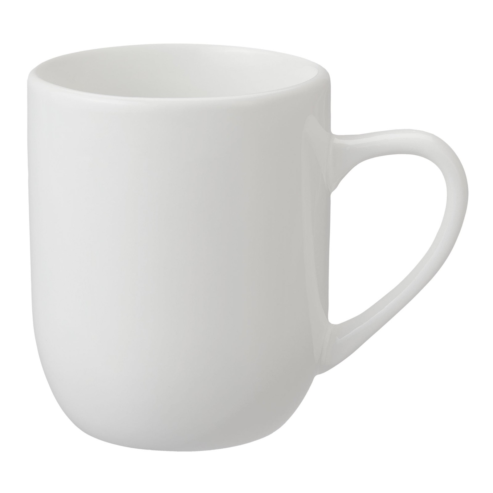 (6 pack) 12 - Ounces Glazed White Stoneware Mug