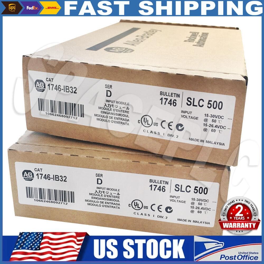 Factory Sealed Allen-Bradley AB 1746-IB32 SER D SLC500 PLC Input Module New