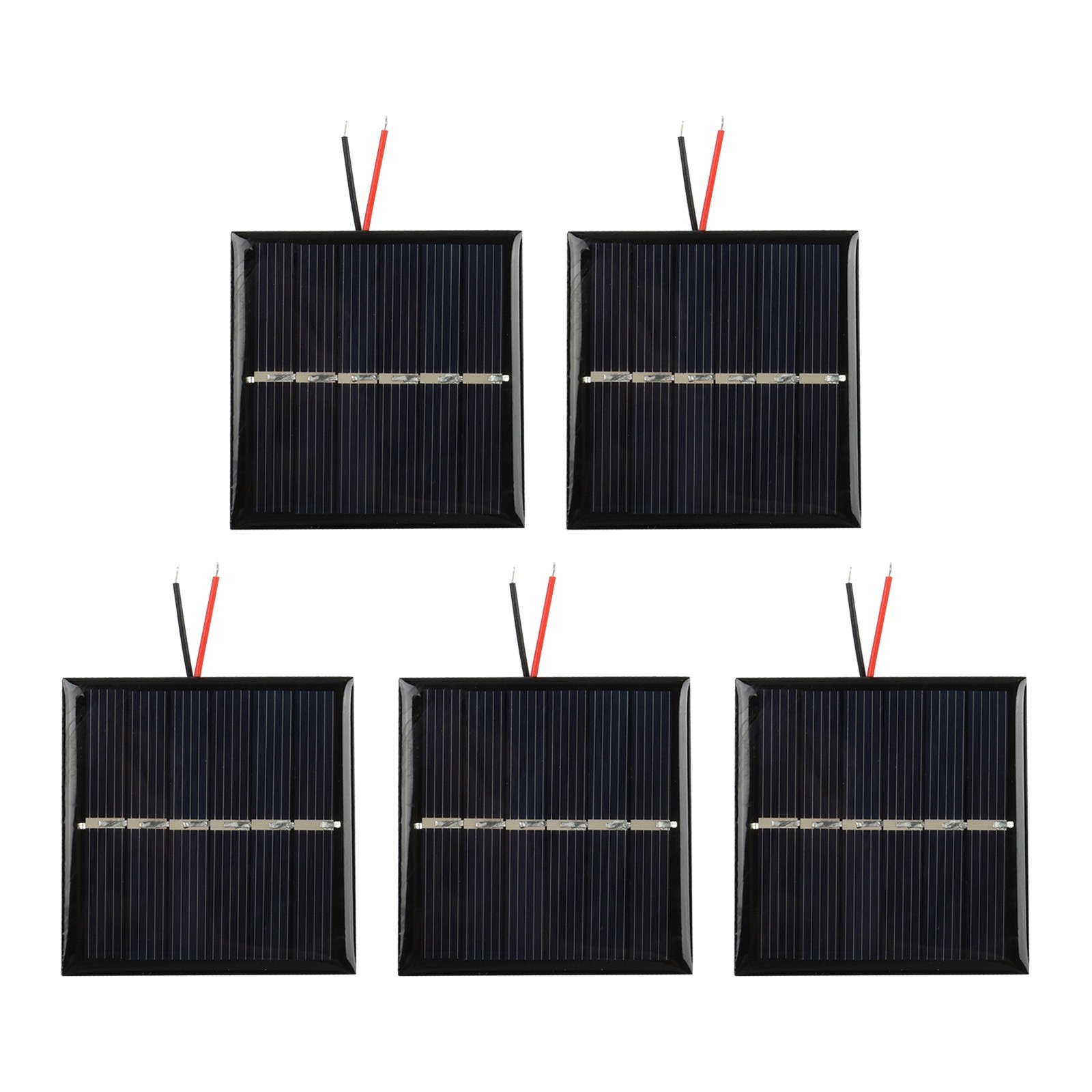 5PCS Waterproof Solar Panels with Wire for Reliable Outdoor Performance