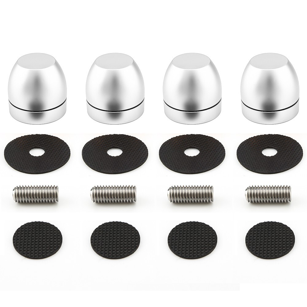 4PCS HiFi Speaker Turntable Isolation Stand Feet AMP Base Pad with Ceramic Beads