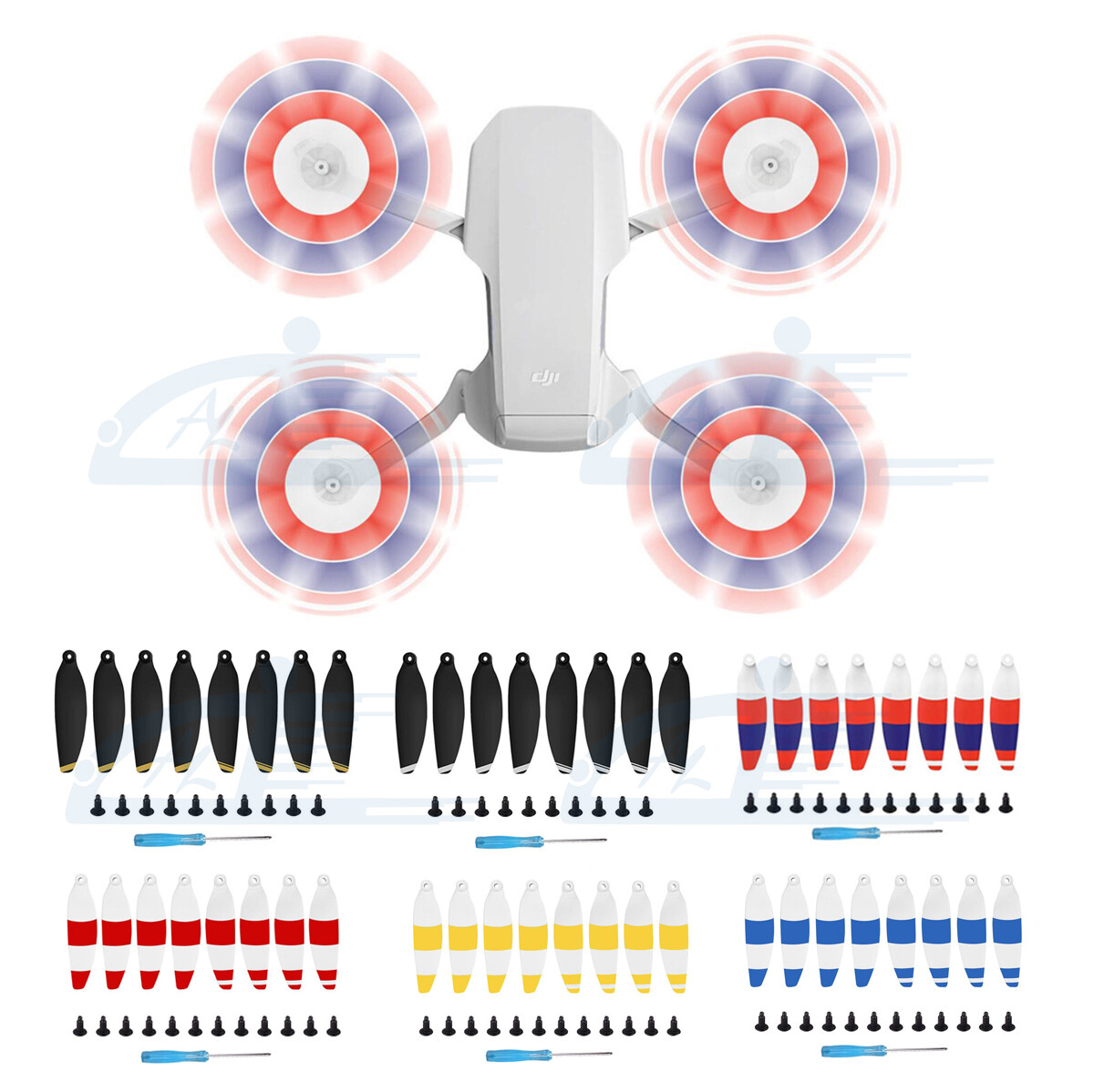 8pcs Low Noise Propeller Blades Props Propellers For DJI Mavic Mini 2 Drone Prop