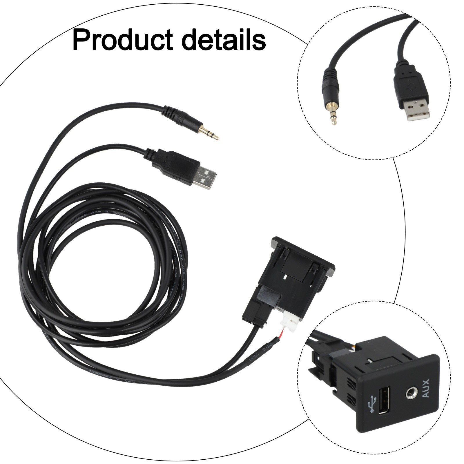For Nissan 280234BA0B AUX Cable USB for Altima for frontier Rogue 2013 2019