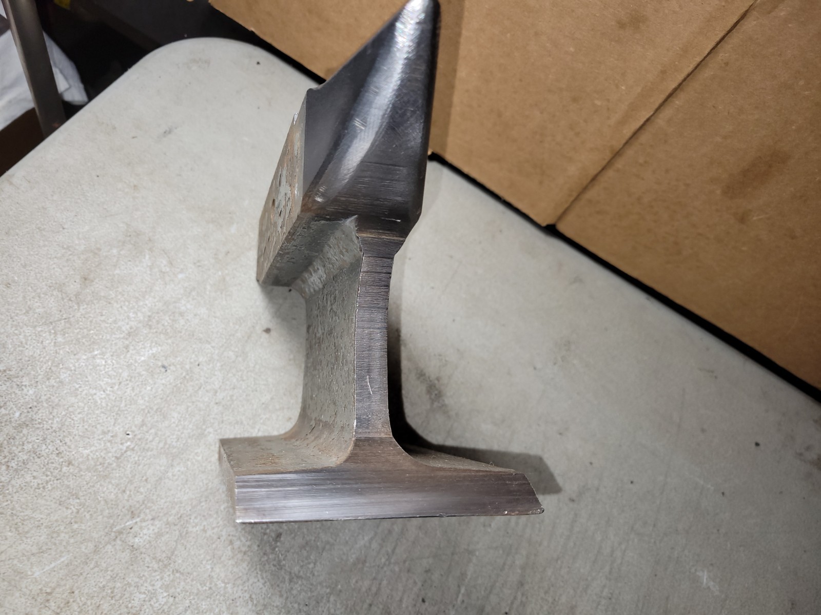 Vintage User/Artisan made bench top anvil 15 pound blacksmithing tool