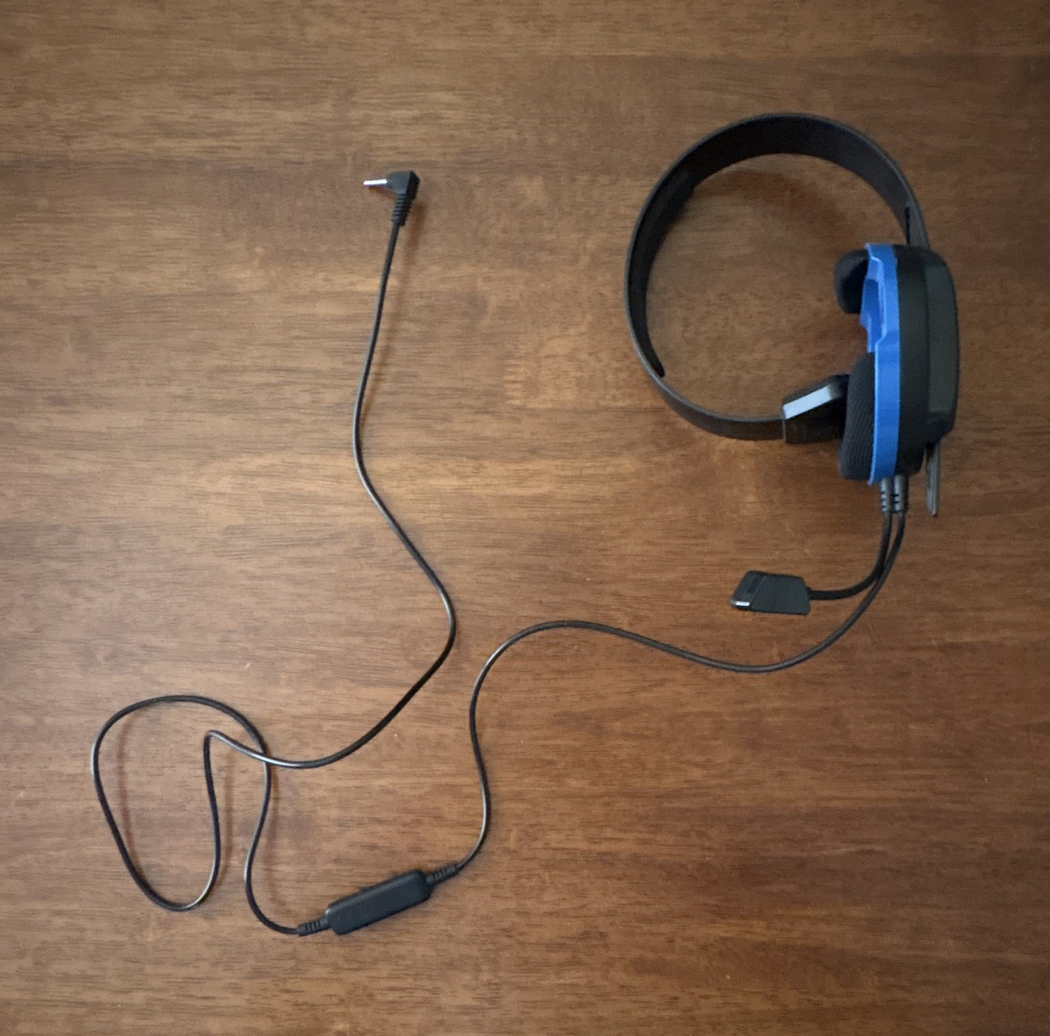 Turtle Beach Single-Ear Wired Over-Ear Headset Boom Mic 3.5mm Blue/Black