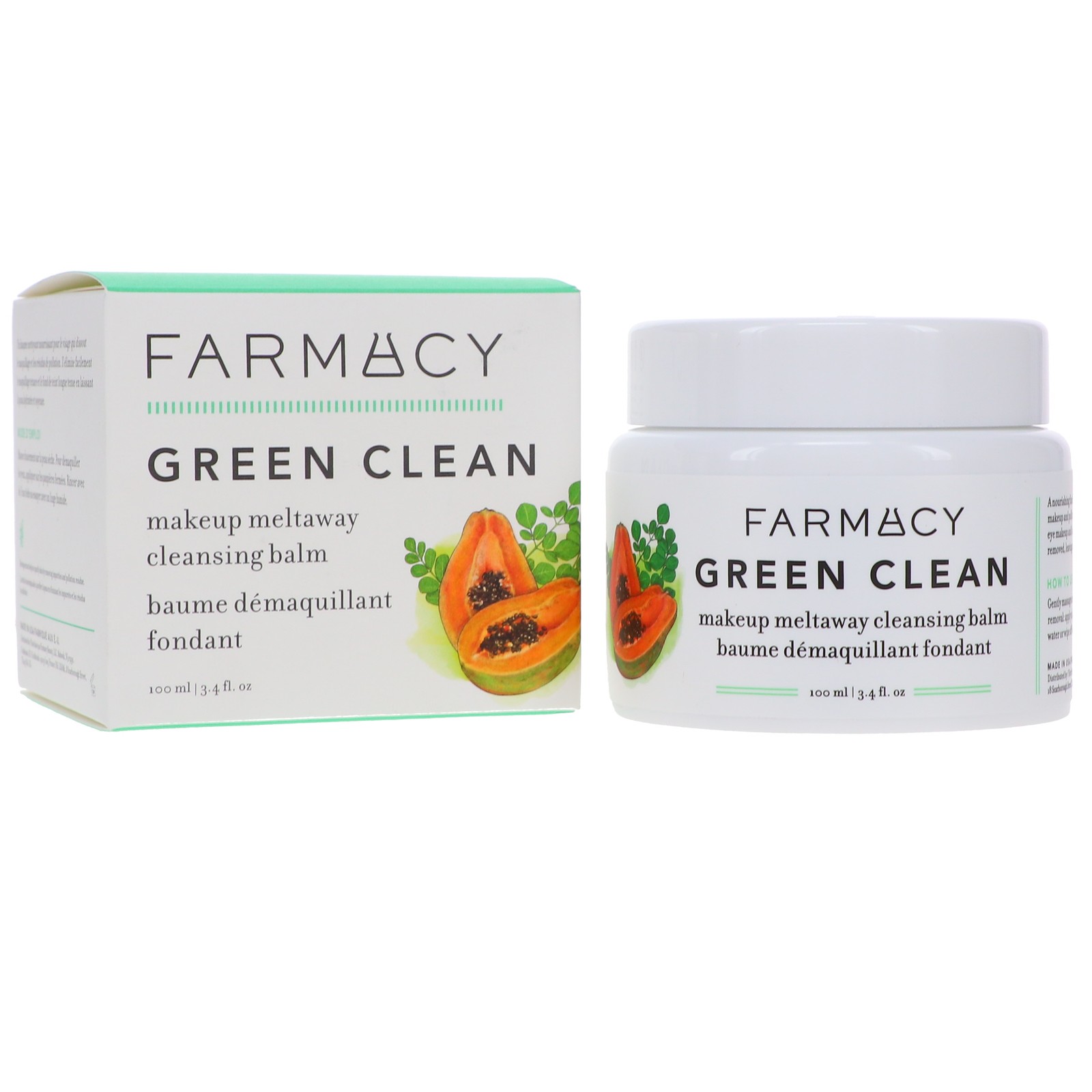 FARMACY GREEN CLEAN MAKEUP MELTAWAY CLEANSING BALM 3.4 OZ
