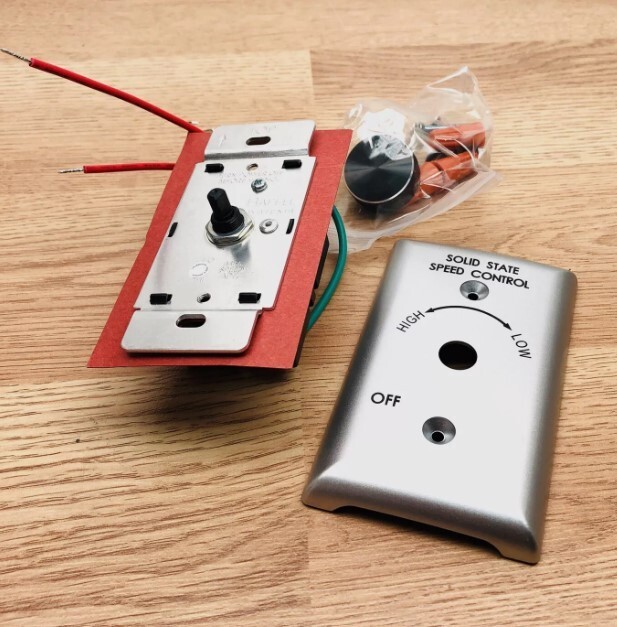 RAFFEL 385031 SOLID STATE SPEED CONTROL SWITCH FAN WALL MOUNT CONTROLLER 120V 50