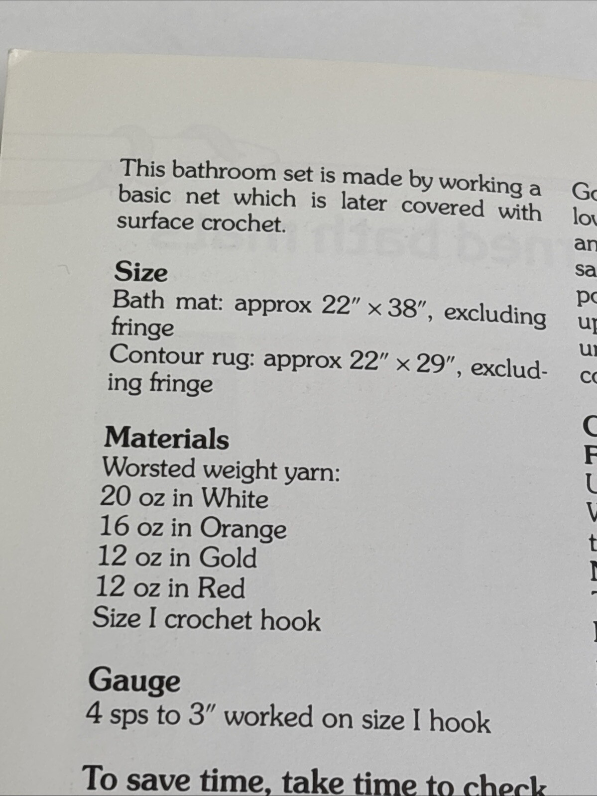 Diamond Patterned Bath Mats Crochet Pattern Card Marshall Cavendish