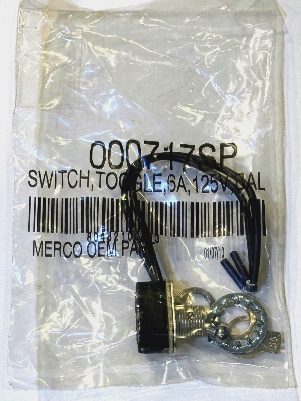 GENUINE OEM MERCO ON/OFF TOGGLE SWITCH 8A 125V 000717SP
