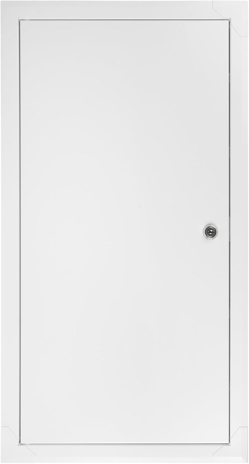 Lockable Access Panel for Drywall 12 x 24 Inch - Wall Hole Cover - Metal Access