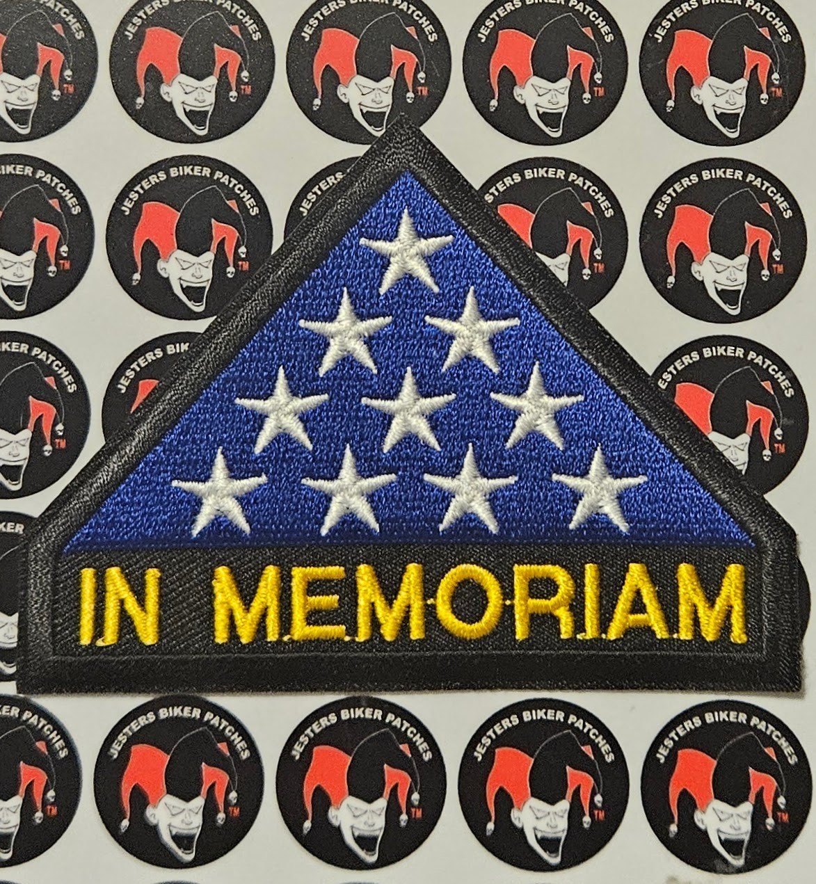 POW MIA Folded Flag In Memoriam Embroidered Patch POW022