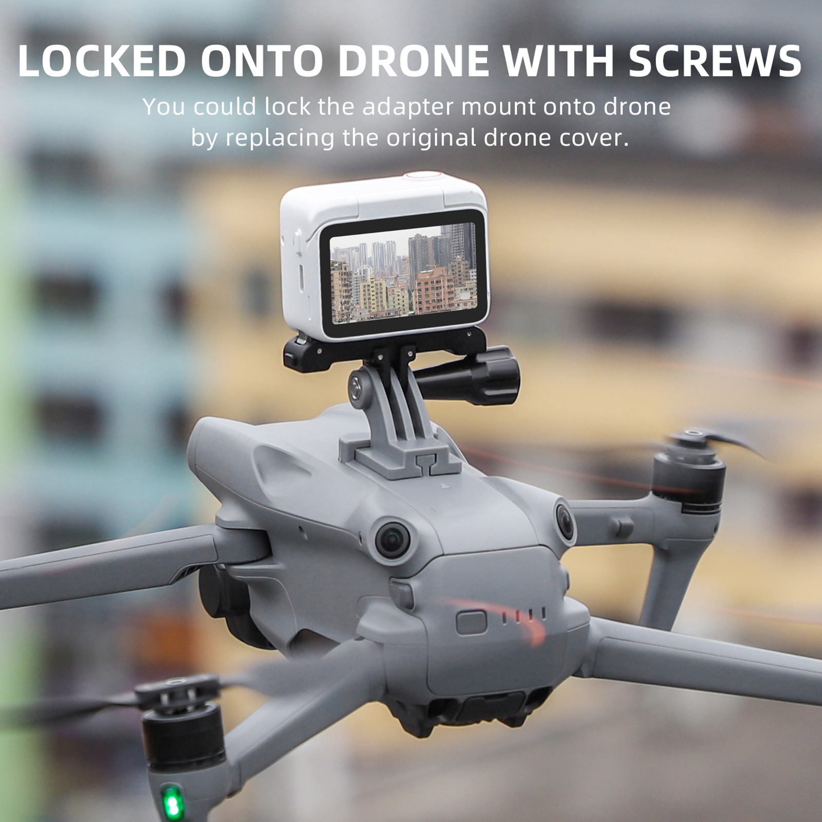 Action Camera Connector Fixed Base Adapter Mount For DJI Air 3 Drone Accessories