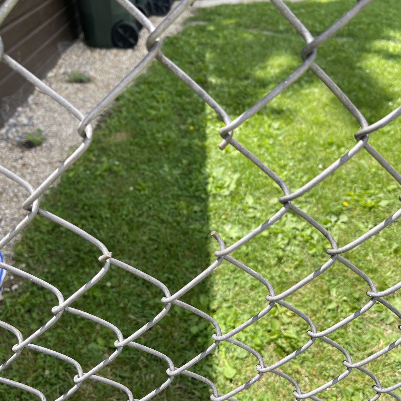 Vintage Sears Armadillo Silver Chainlink Fence Gates W/Gate Hardware.