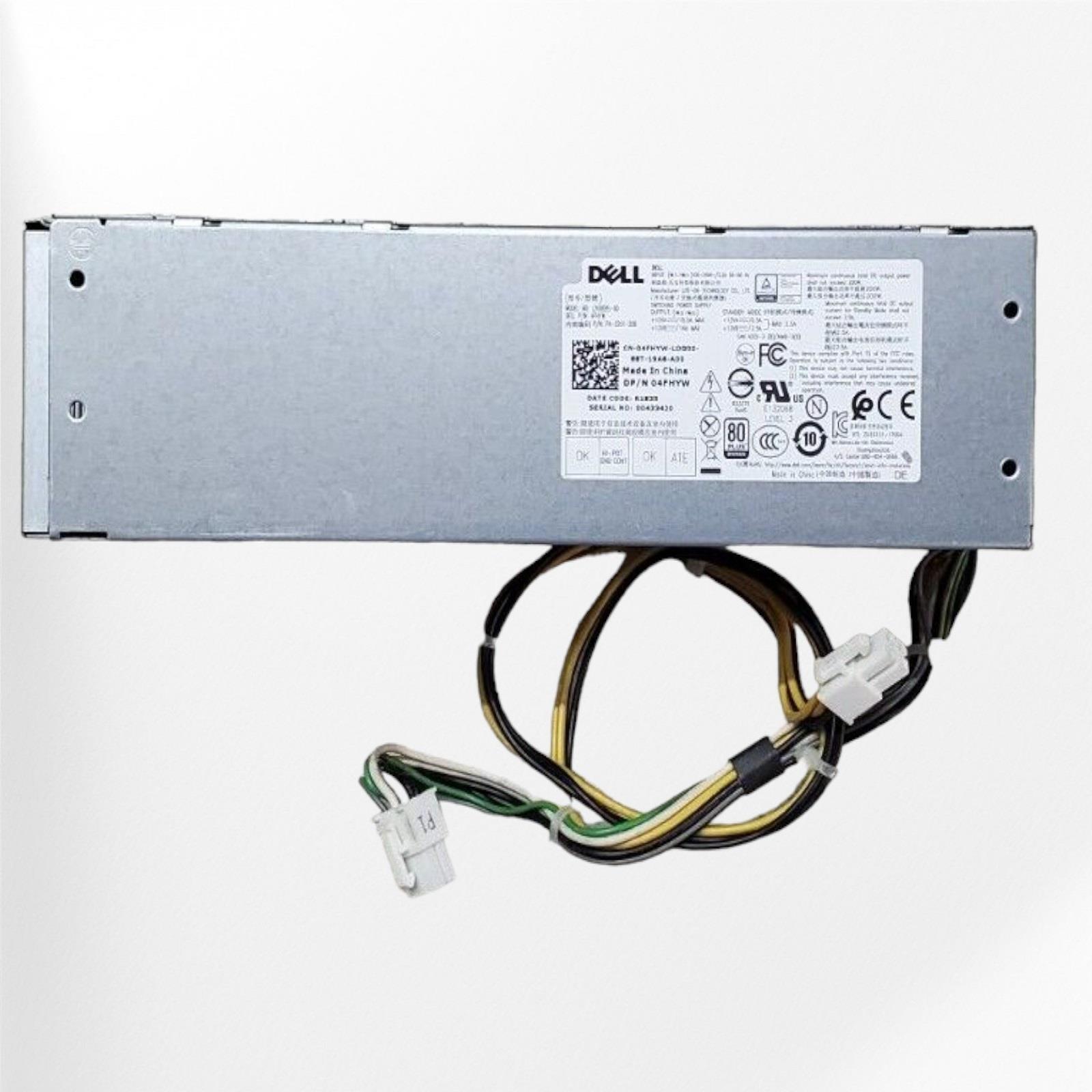 Dell OptiPlex 7060 5060 3060 SFF Power Supply 200W PSU 04FHYW 4FHYW