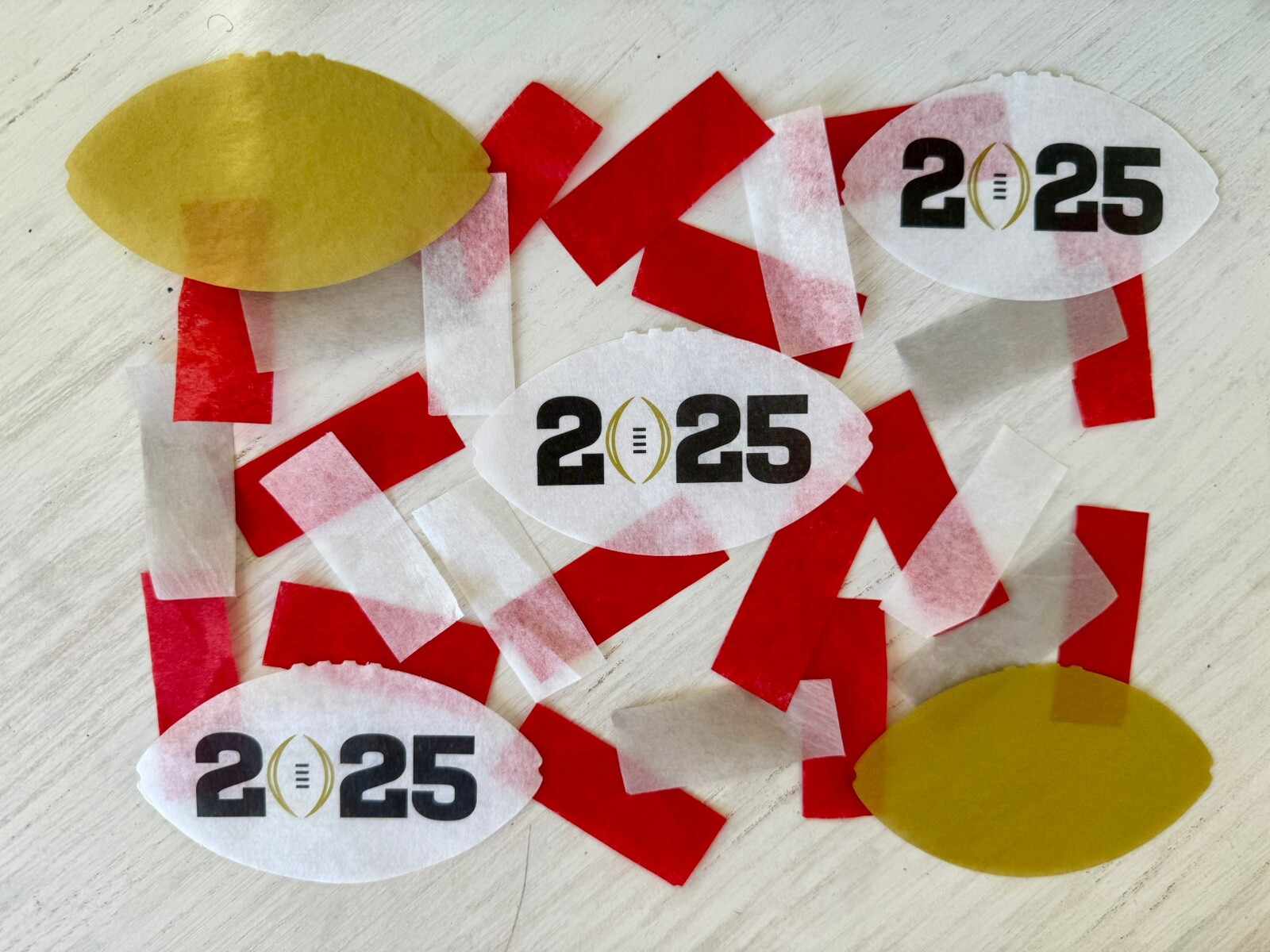2025 Ohio State Buckeyes National Championship Confetti From Field Celebration!