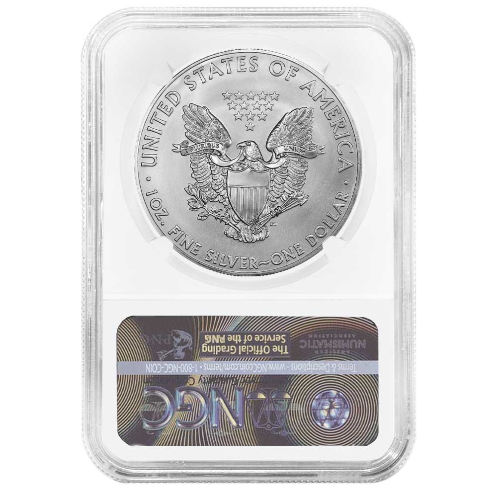 2016 $1 American Silver Eagle NGC MS69 Brown Label