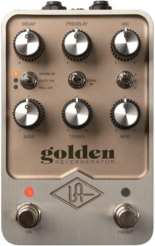 Universal Audio GOLDEN Reverberator Stereo Effects Pedal