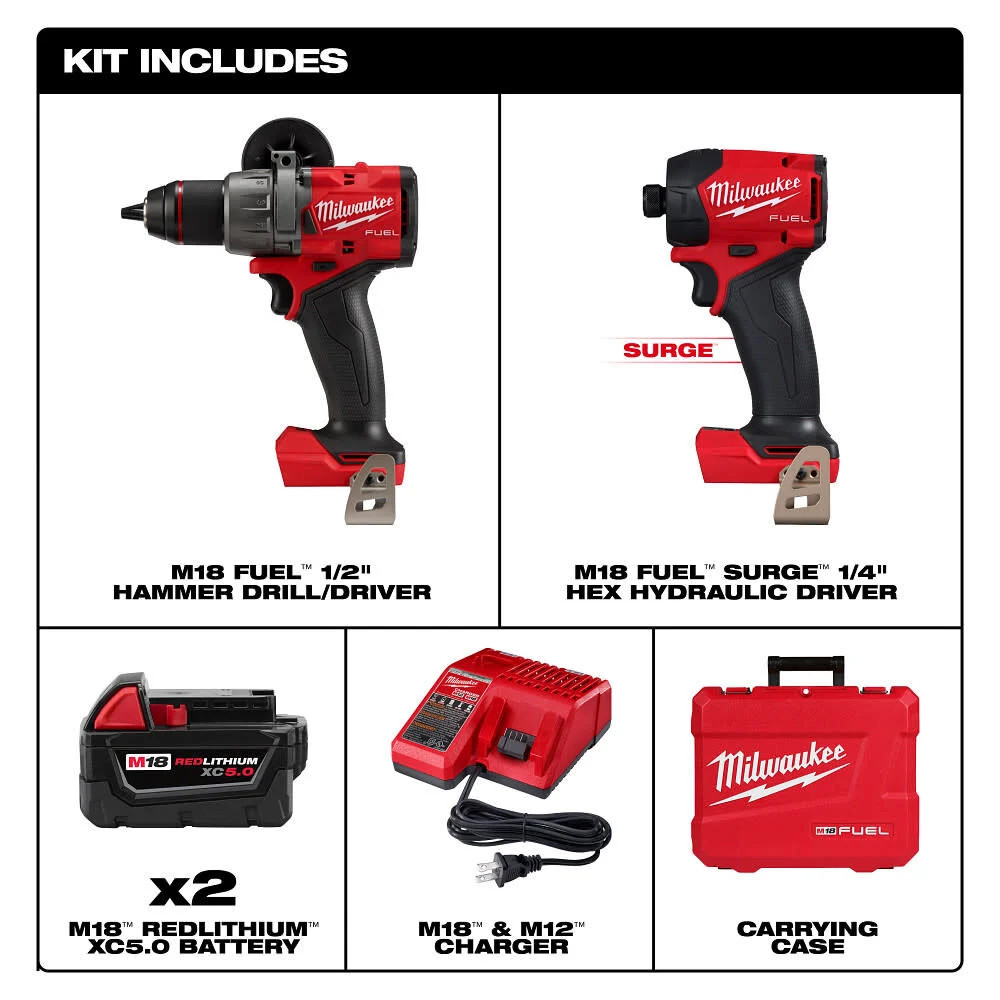Milwaukee M18 Fuel 2 Tool Combo Kit