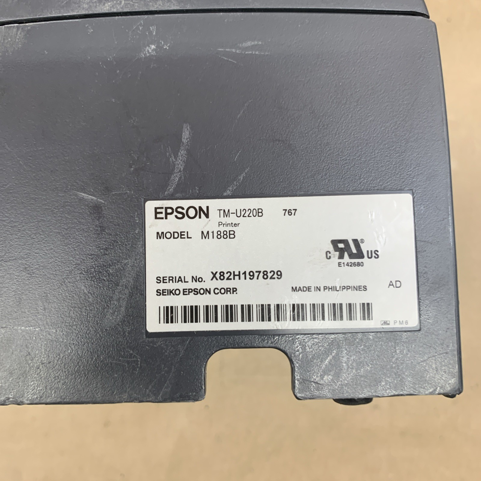 Epson TM-U220B Dot Matrix POS Receipt Printer Ethernet USB M188B TESTED WORKING