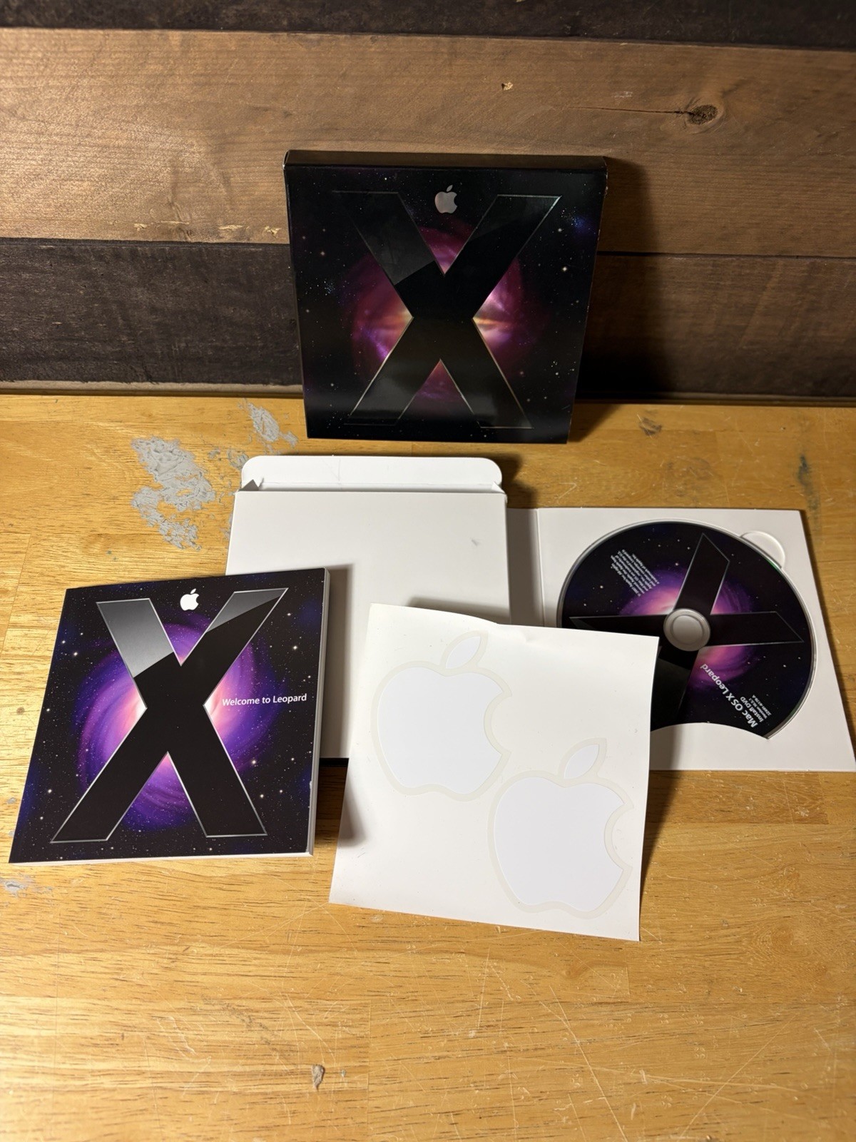 Apple Mac OS X 10.5 Leopard Operating System Install DVD Disc & Sleeve